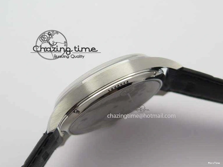 MIROTIME 1230 Effortless Portuguese IW544404 SS White Dial On Black Leather Strap A 7257